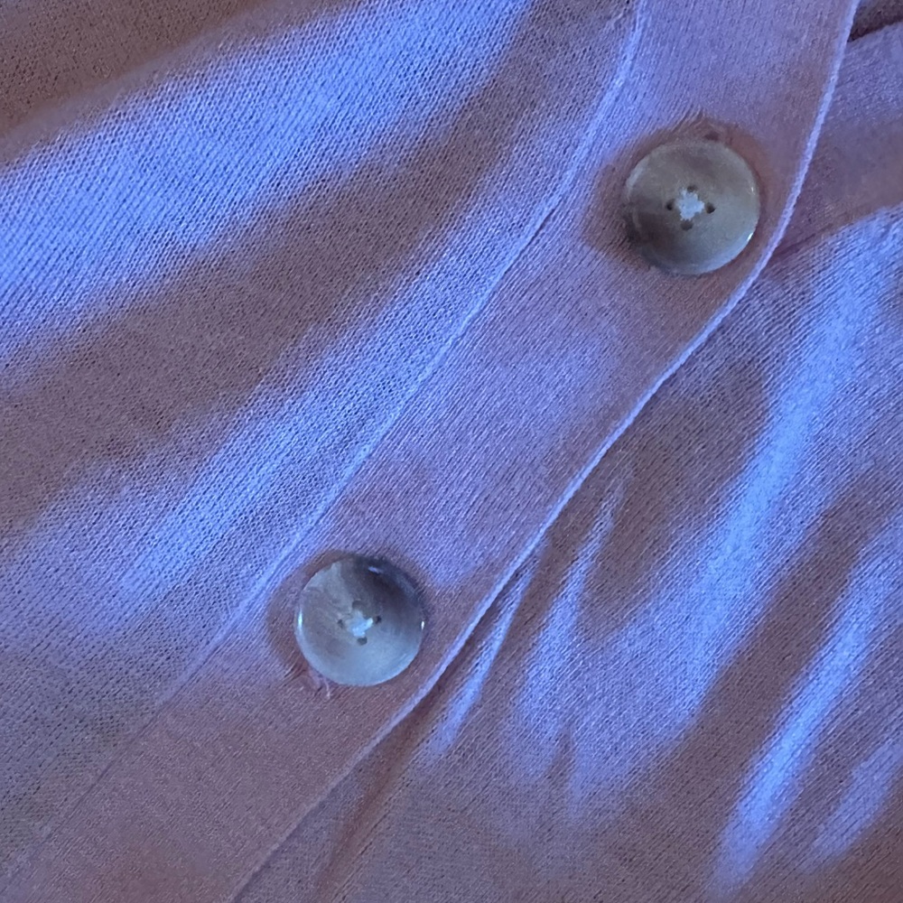 Light pink button cardigan loft small